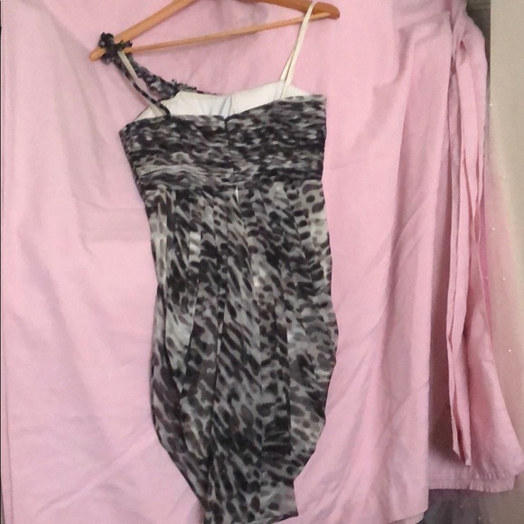 BCBG Max Azria One Shoulder Print Dress - Picture 2 of 2